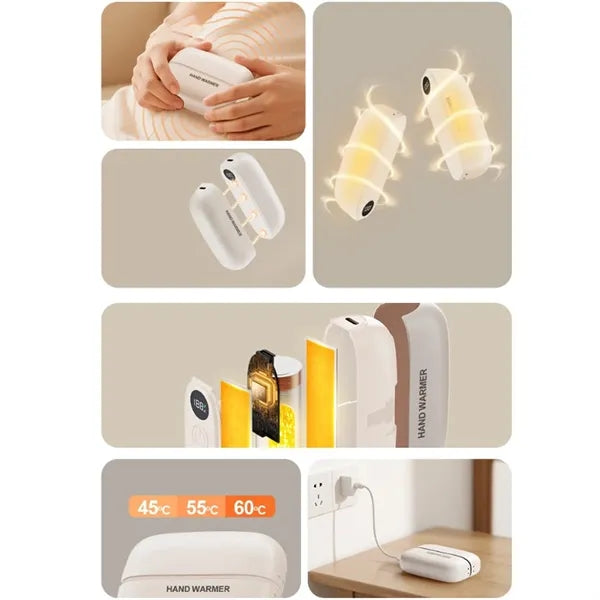 2 In 1 Magnetic USB Hand Warmer And Portable Power Bank