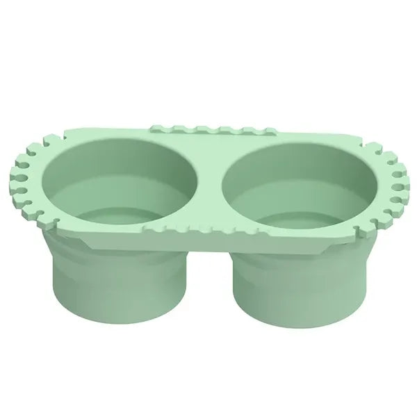 Dual-Compartment Paint Brush Cleaner Silicone Rinse Cup