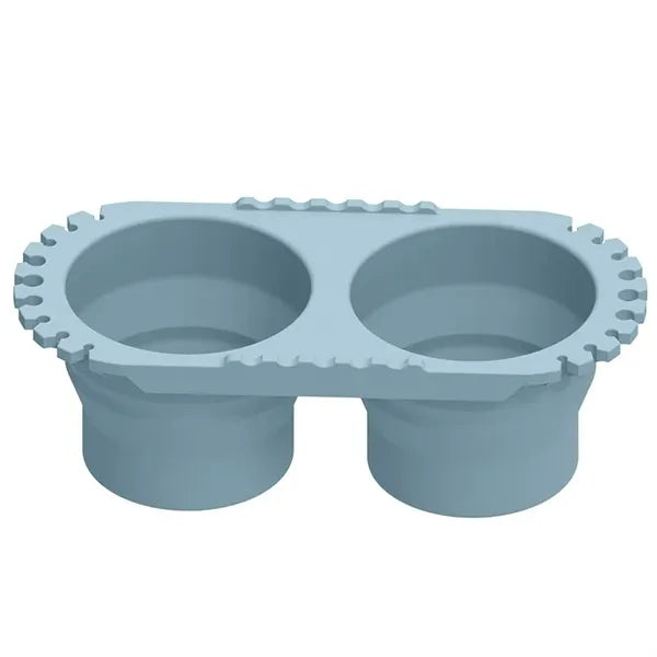 Dual-Compartment Paint Brush Cleaner Silicone Rinse Cup