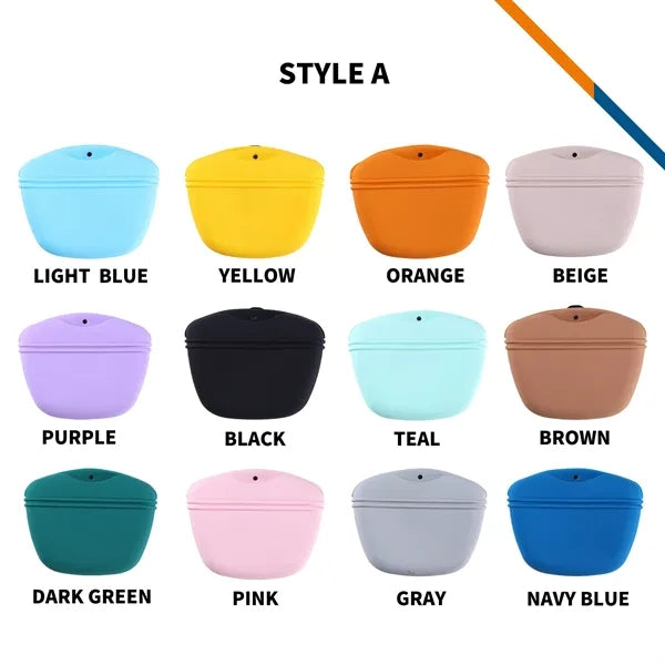 PawSnap Silicone Portable Pet Treat Pouch