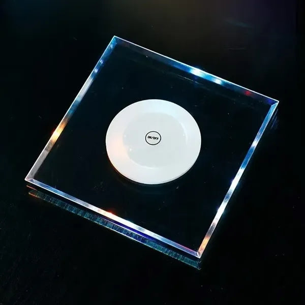 LED Glow Acrylic Coaster Waterproof Light-Up Drink Mat