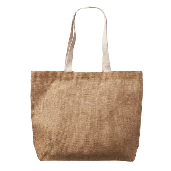 Large Natural Jute Tote Bag