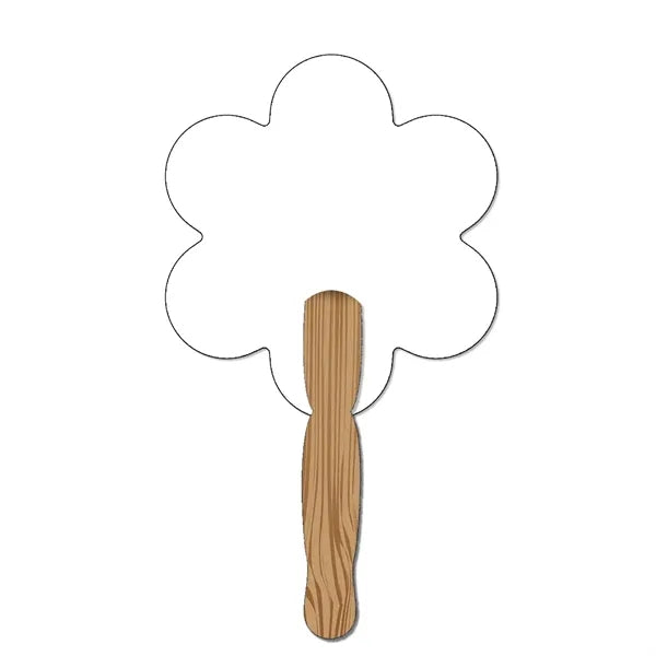 Hand Held Paper Fan - Flower