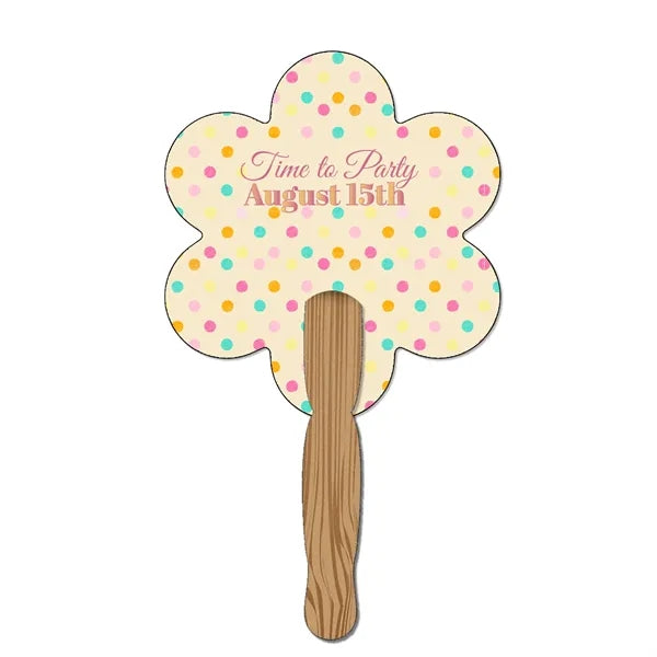 Hand Held Paper Fan - Flower