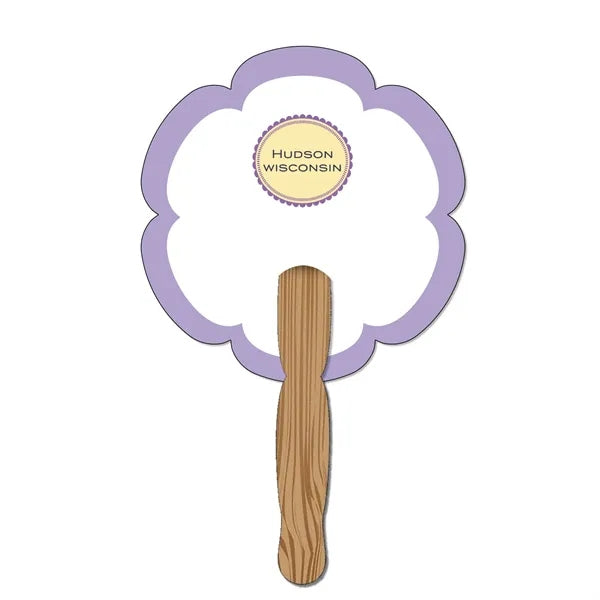 Hand Held Paper Fan - Flower 2
