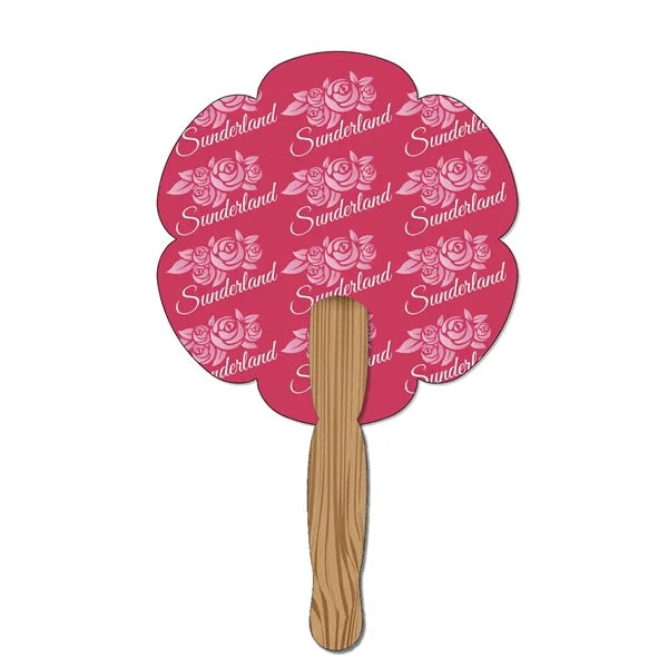 Hand Held Paper Fan - Flower 2