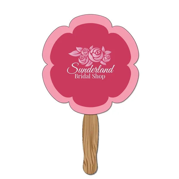 Hand Held Paper Fan - Flower 2