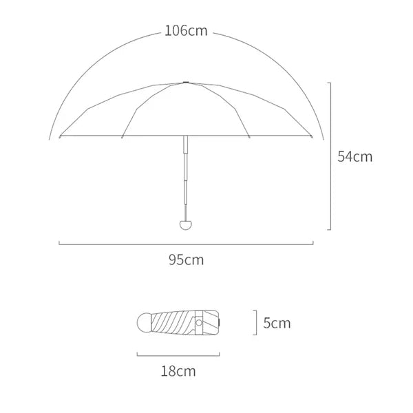 Compact Sun And Rain Umbrella
