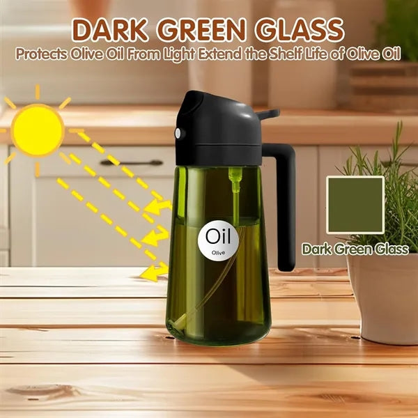 Dual-Function Oil Sprayer And Bottle