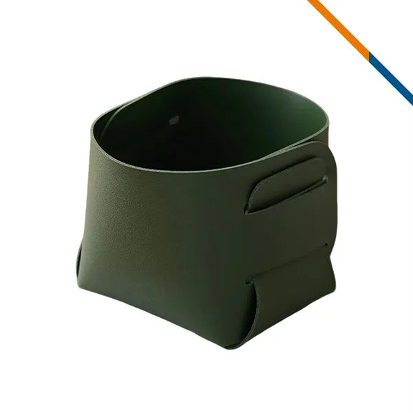 TidyLea PU Leather Foldable Desktop Storage Box