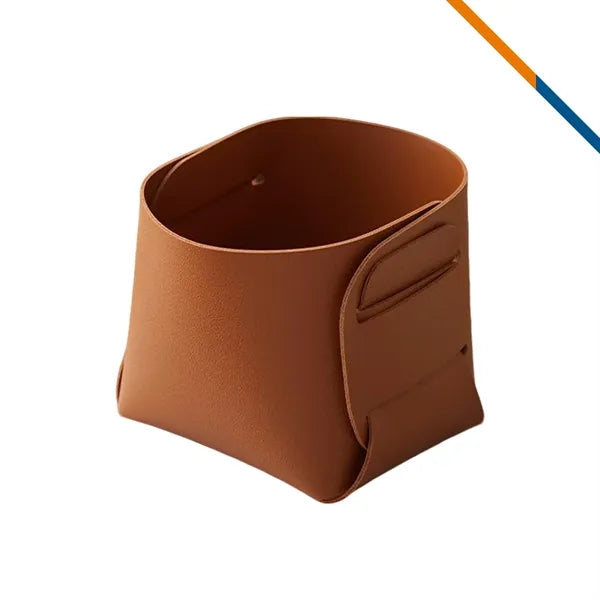 TidyLea PU Leather Foldable Desktop Storage Box