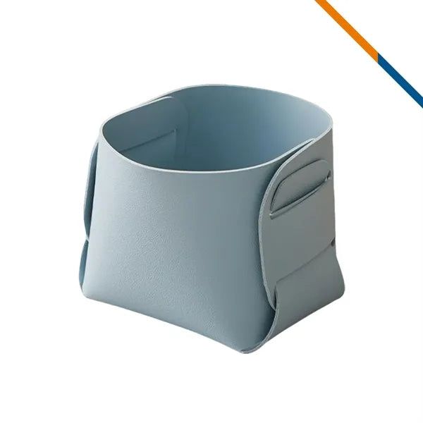 TidyLea PU Leather Foldable Desktop Storage Box
