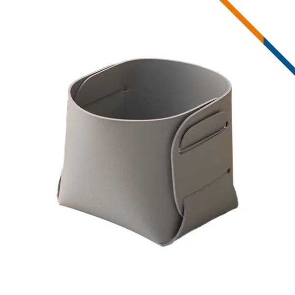 TidyLea PU Leather Foldable Desktop Storage Box