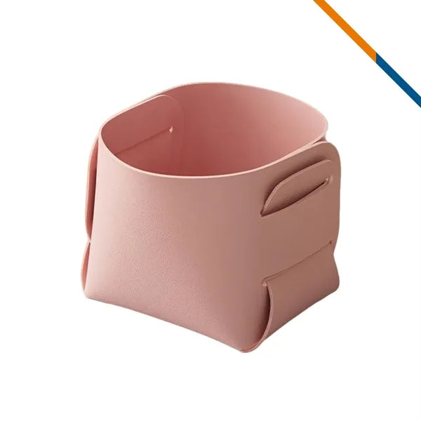 TidyLea PU Leather Foldable Desktop Storage Box