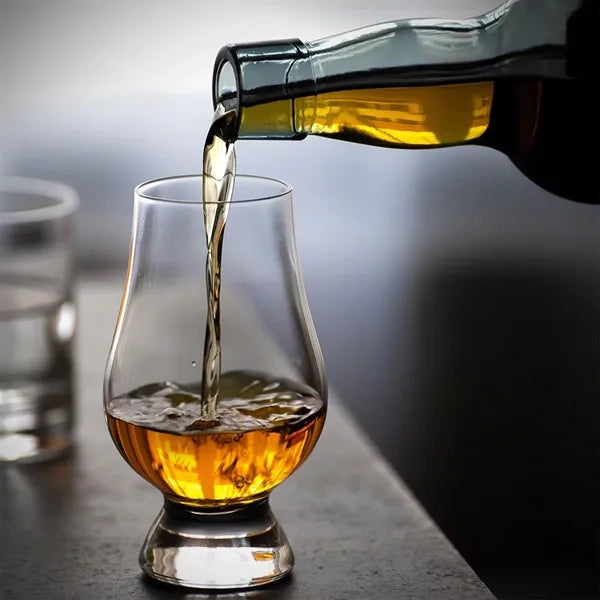 Clear Whiskey Glasses Present