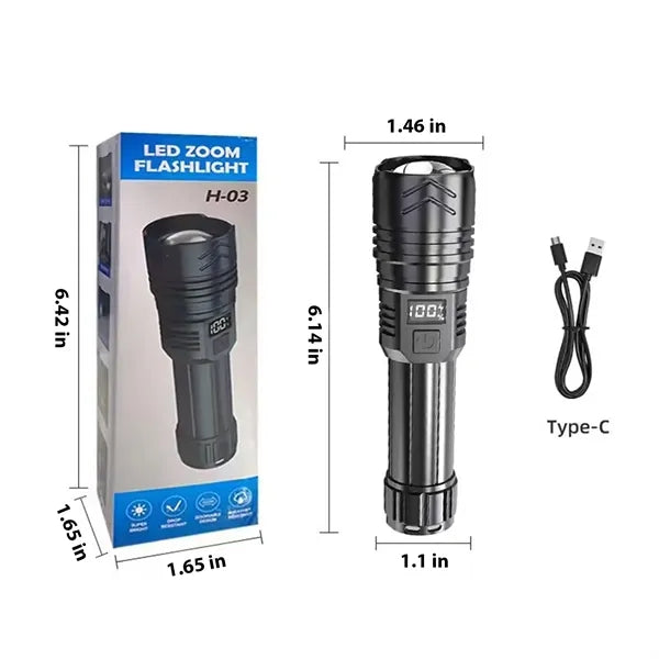 Zoomable LED Flashlight