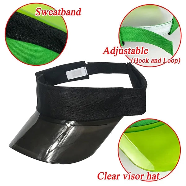Transparent Plastic Top Sun Visor
