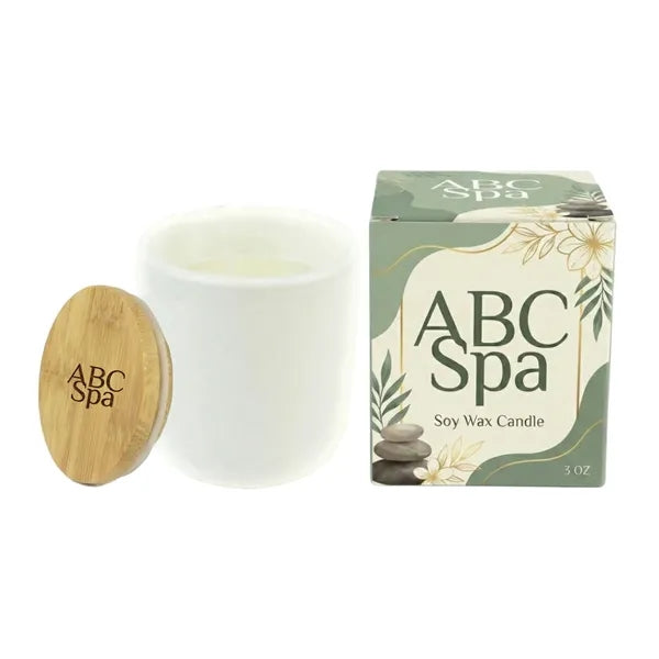 Zen Pod Soy Wax 3 oz Candle with Bamboo Lid