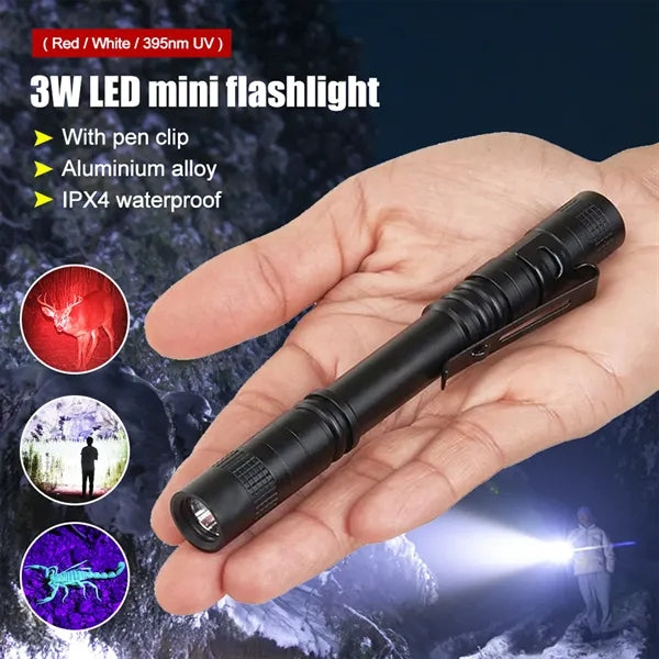 Led Pen Flashlights with Clip
