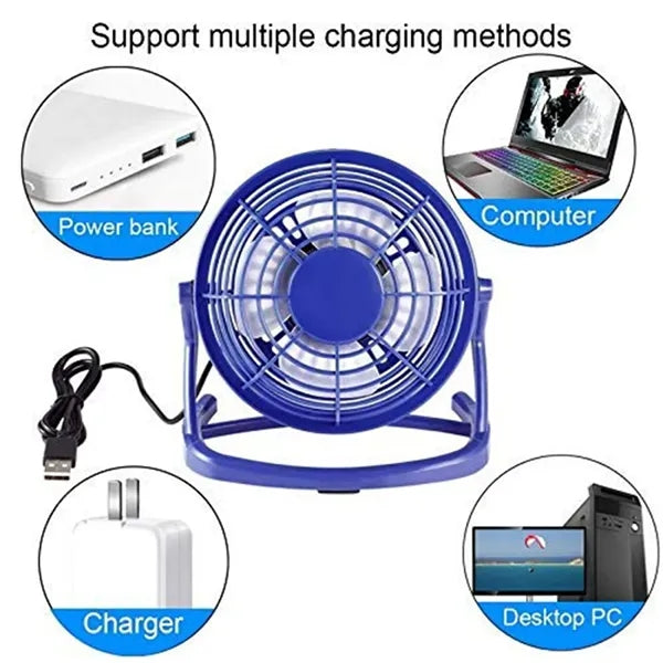 Table Portable USB Plastic Small Fan