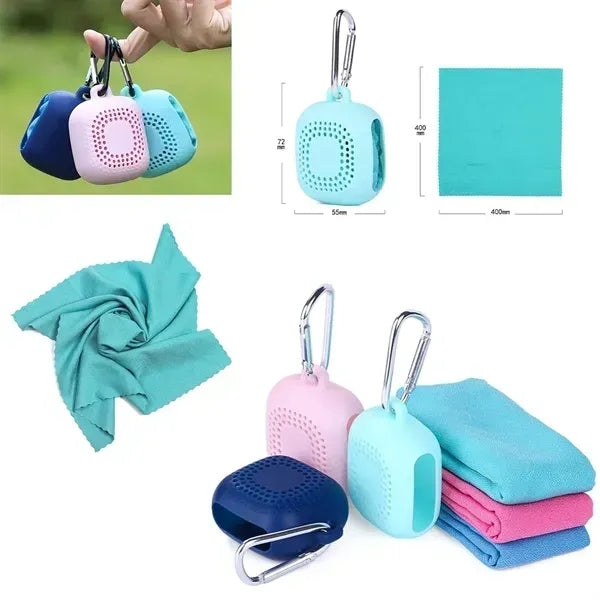 Quick Drying Towel With Silicone Case