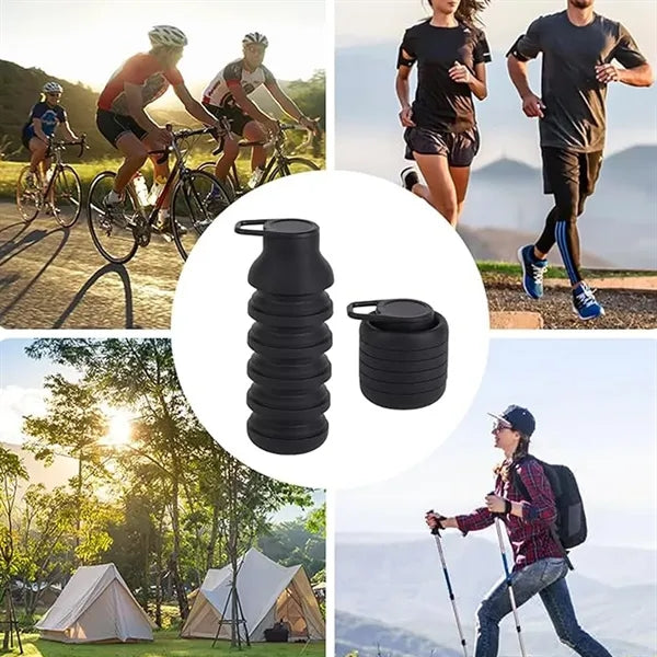 20oz Folding Silicone Sports Cycling Travel Drinking Cup