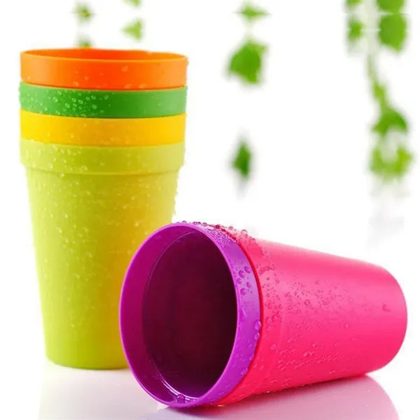 7pcs 6oz Rainbow Plastic Cups Set