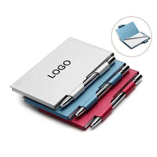 Aluminum Cover Journal W/Pen