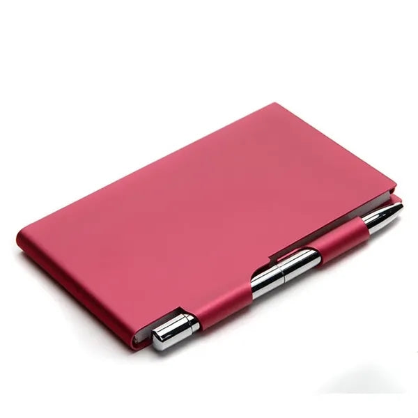 Aluminum Cover Journal W/Pen
