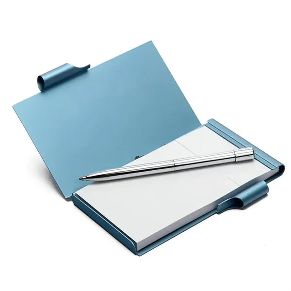 Aluminum Cover Journal W/Pen