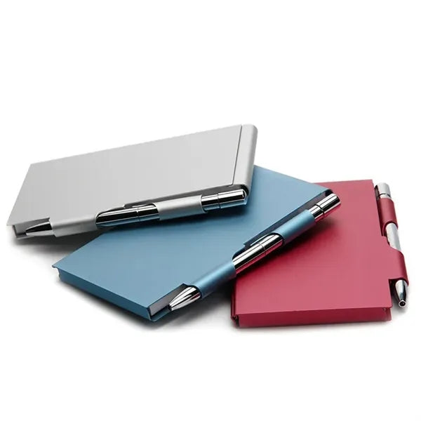 Aluminum Cover Journal W/Pen