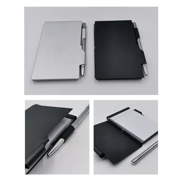 Aluminum Cover Journal W/Pen