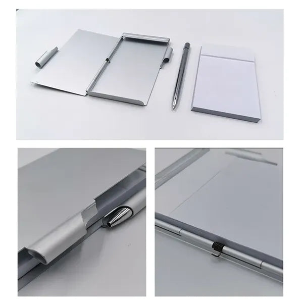 Aluminum Cover Journal W/Pen