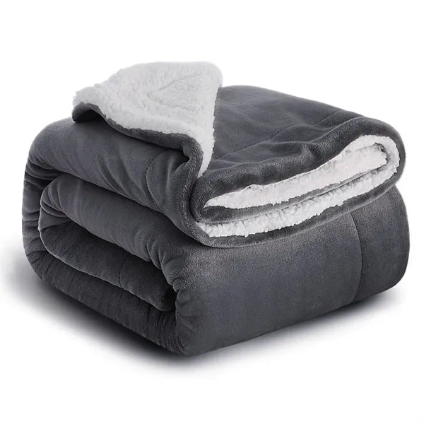 Eco-Friendly Soft Micro Mink Sherpa Blankets