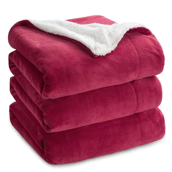 Eco-Friendly Soft Micro Mink Sherpa Blankets