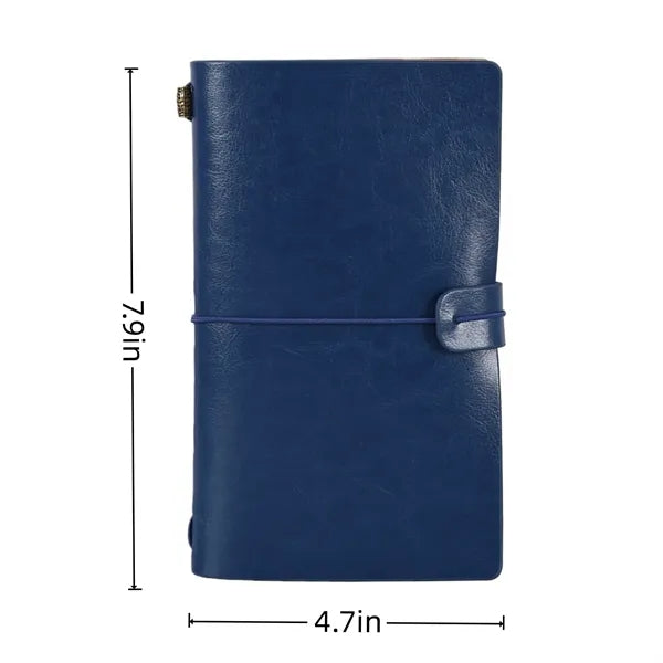 A6 Retro PU Refillable Travel Diary Notebook
