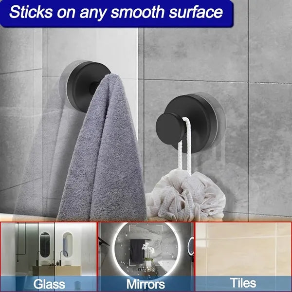 Vacuum Lock Shower Suction Cup Towel Hook Kit