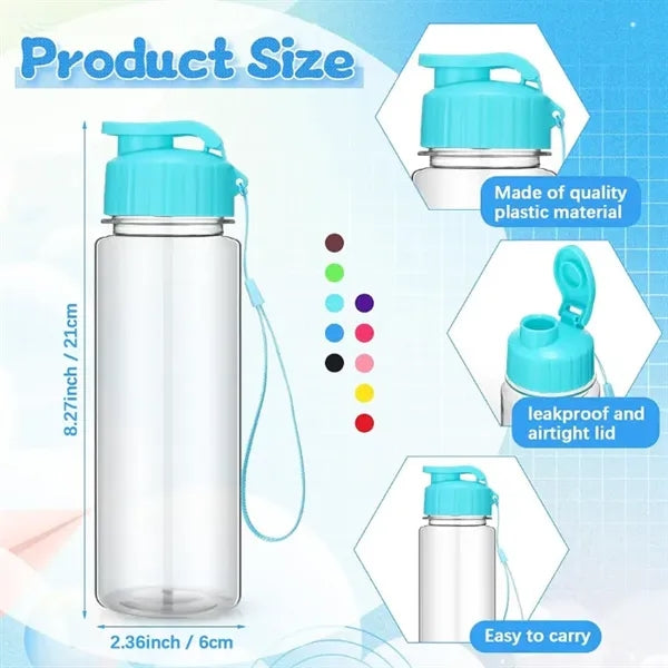 17oz Plastic Sport Clear Water Bottle