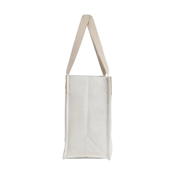 Sophia Canvas Tote With Jute Trim