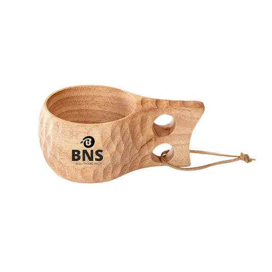 Traditional Wooden Coffee Cup