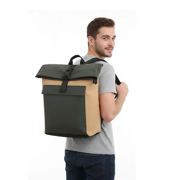 Roll Top Laptop Backpack