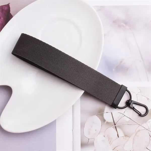 Nylon Wristlet Lanyard Keychain