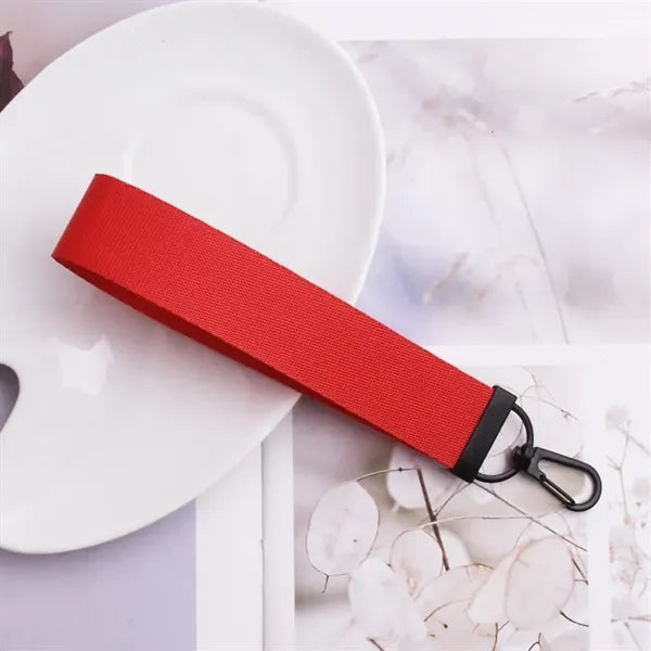Nylon Wristlet Lanyard Keychain