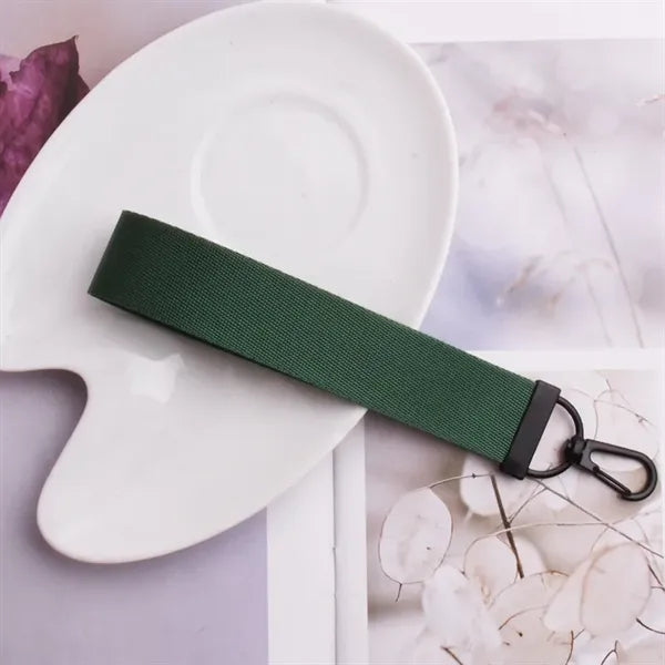 Nylon Wristlet Lanyard Keychain
