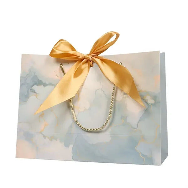 Flower Ribbon Bowknot Paper Tote Bag