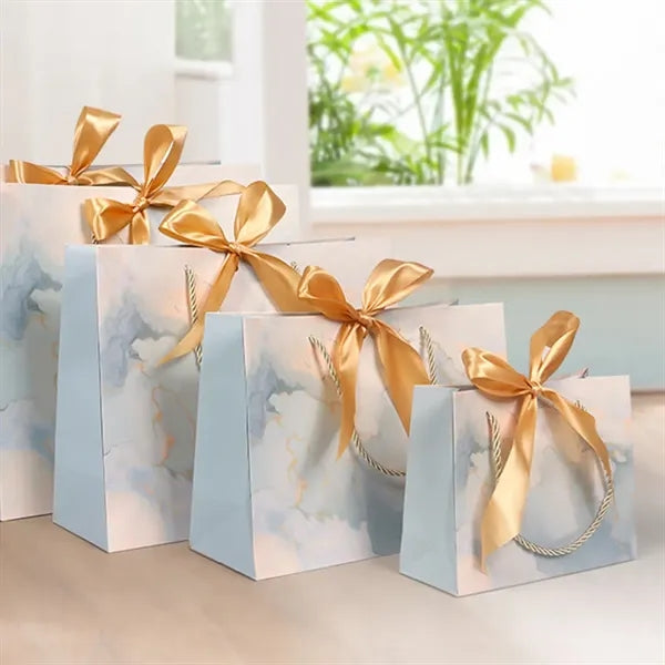 Flower Ribbon Bowknot Paper Tote Bag