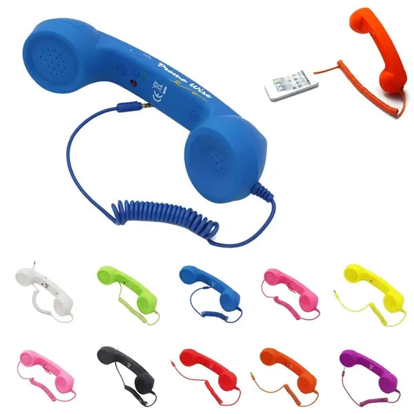 Headphones Headset Mobile Phone Receiver Retro Microphone