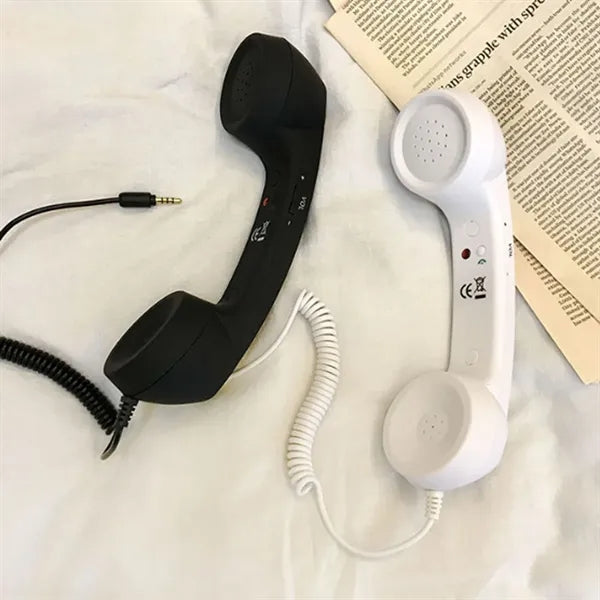 Headphones Headset Mobile Phone Receiver Retro Microphone