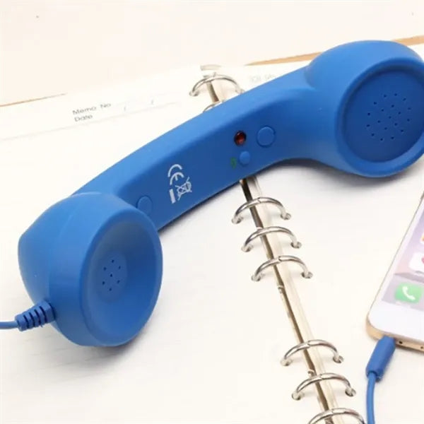 Headphones Headset Mobile Phone Receiver Retro Microphone