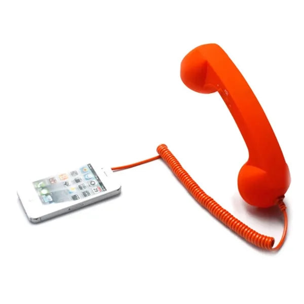 Headphones Headset Mobile Phone Receiver Retro Microphone